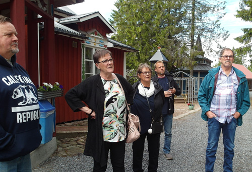 Besökare på mannaminne från Psoriasisförbundet Umeå lokalavdelning