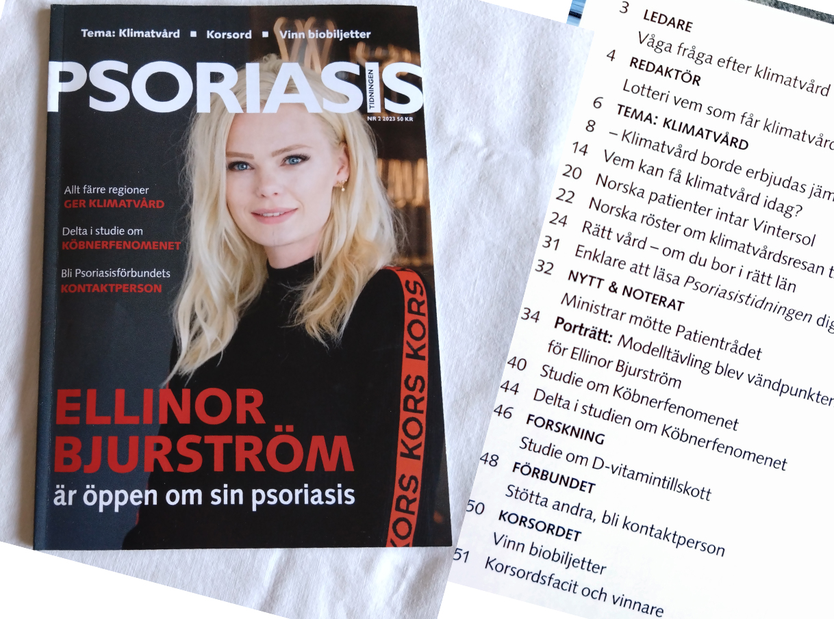 Psoriasistidningen nr 2 första sida