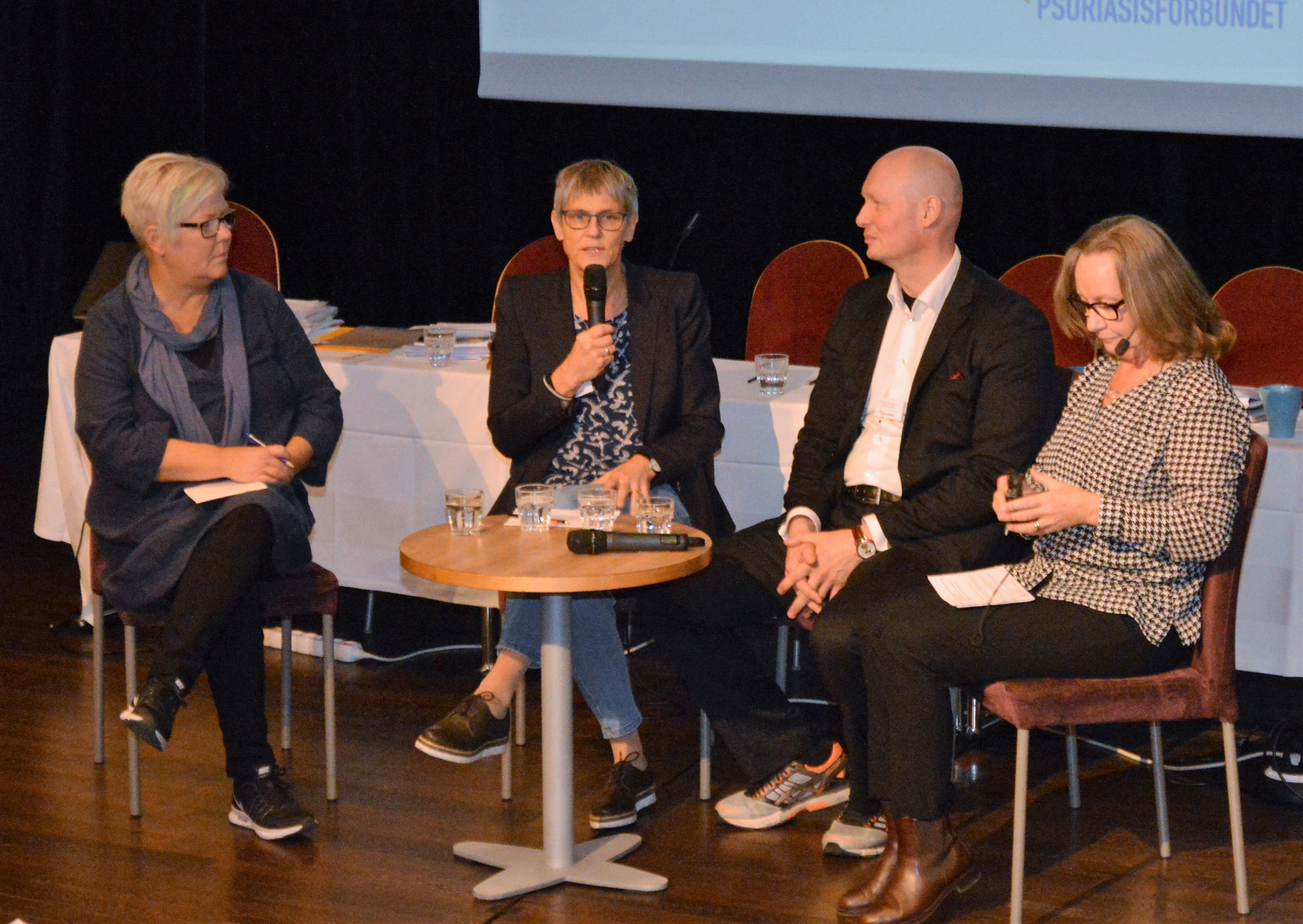 Riksstämman 2017 forskarsamtal med Tina Norgren Gerd Marie Alenius Marcus Scmitt-Egenolf Gunnel Köhler Foto Bo Sandberg